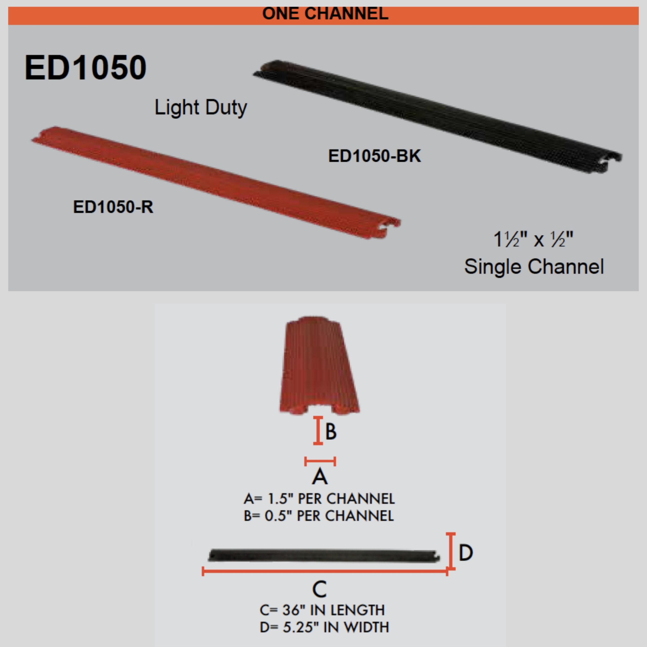 Elasco ED1050-BK Dropover, Single 1.5 inch Channel, Black, 12 pack. In  Stock. Ships Today. - Cable Protector Works - Elasco Wheel Chocks, Cable  Protectors and Cable Ramps %
